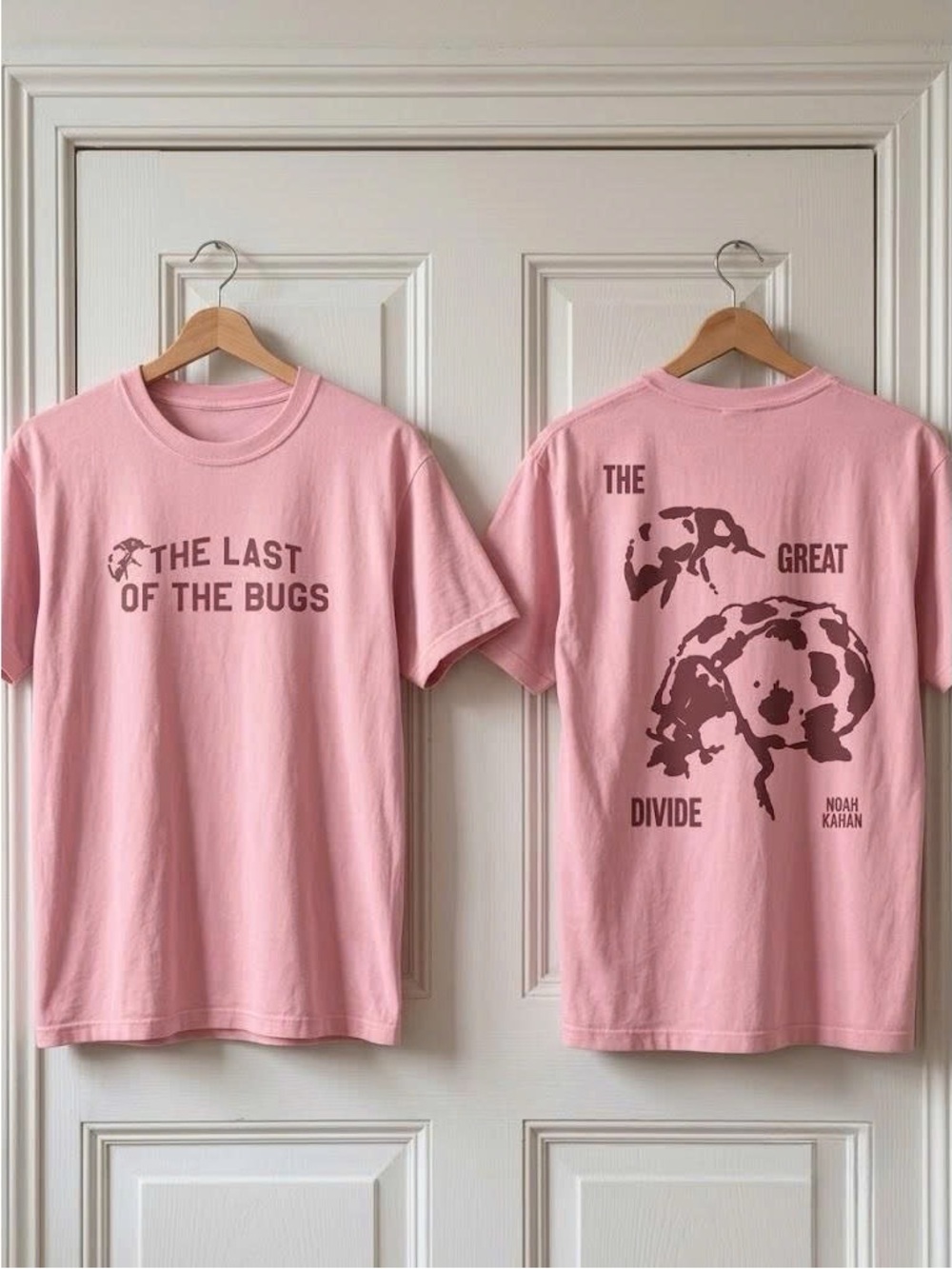 Vintage Light Pink ‘The last of the bugs’ Graphic T Shirt